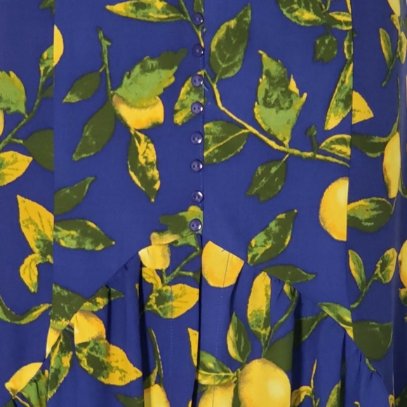 Gianni Bini Blue Ruffle Hem Maxi Skirt Size S - Picture 4 of 6